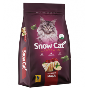 Ração Snow Cat Peru com Maçã para Gatos Castrados - 10kg